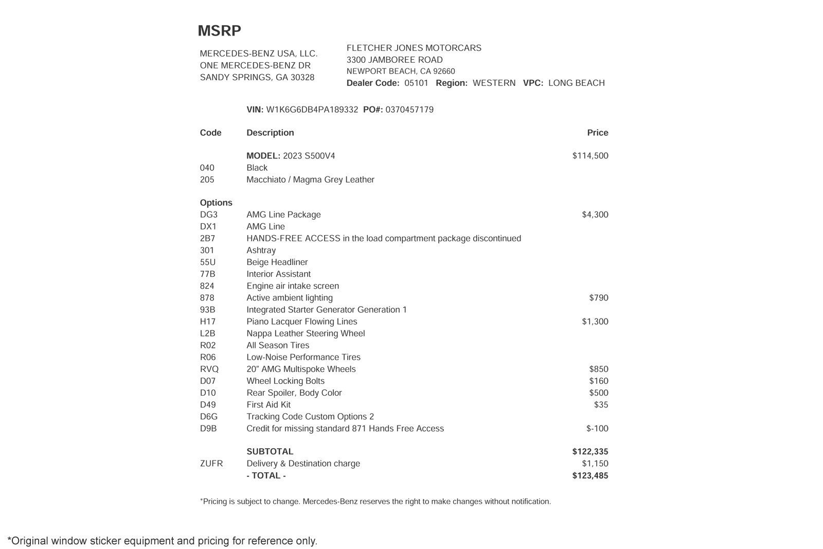 Certified 2023 Mercedes-Benz S 500 4MATIC image 2