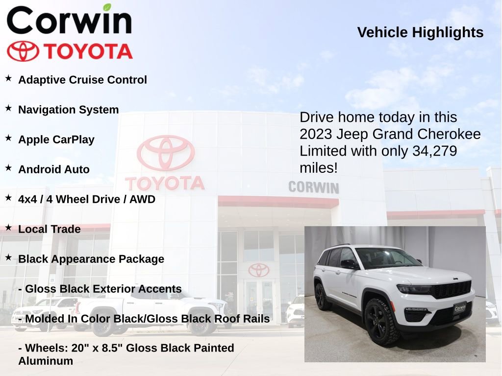 Used 2023 Jeep Grand Cherokee Limited w/ Black Appearance Package AWD/4WD image 6