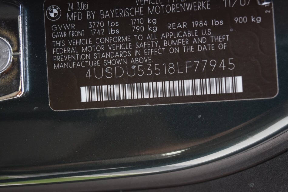 Used 2008 BMW Z4 3.0si RWD image 79