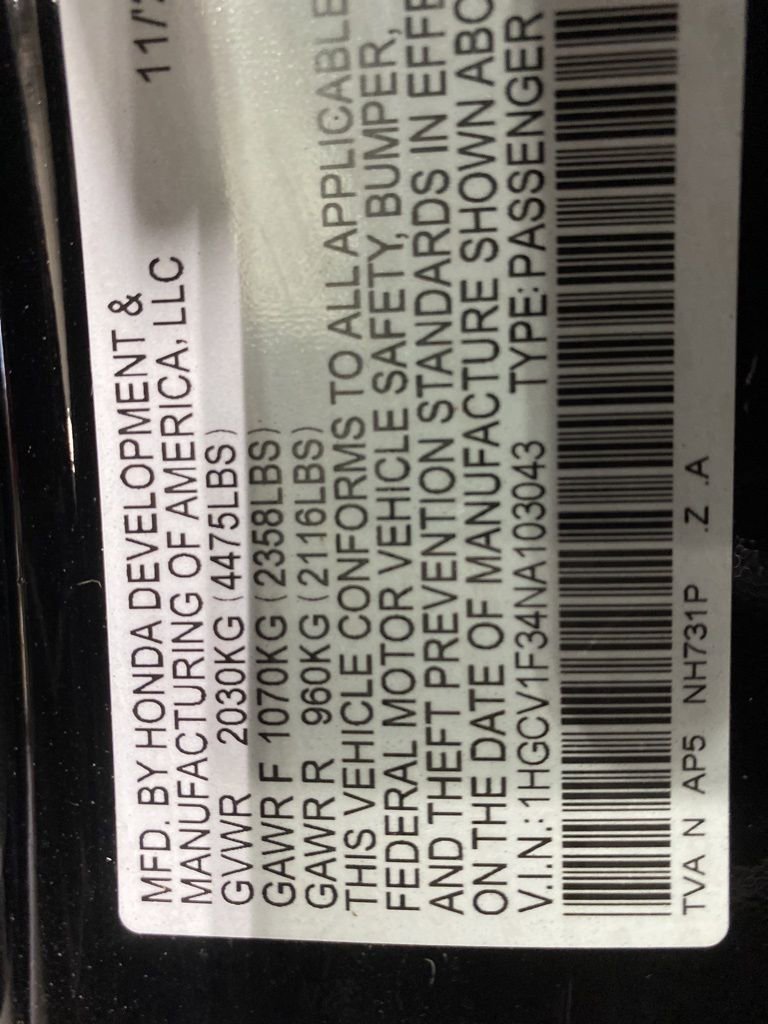 Certified 2022 Honda Accord Sport image 18