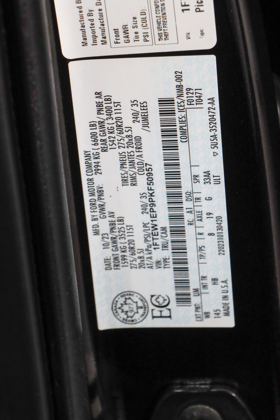 Used 2023 Ford F150 Lariat w/ Equipment Group 502A High image 35