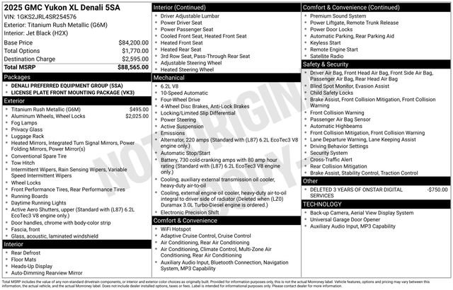 Used 2025 GMC Yukon XL Denali AWD/4WD image 19