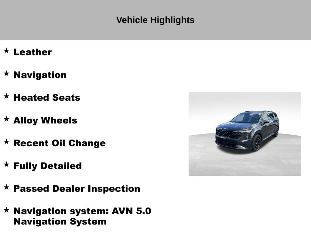 Certified 2025 Kia Carnival SX FWD image 10