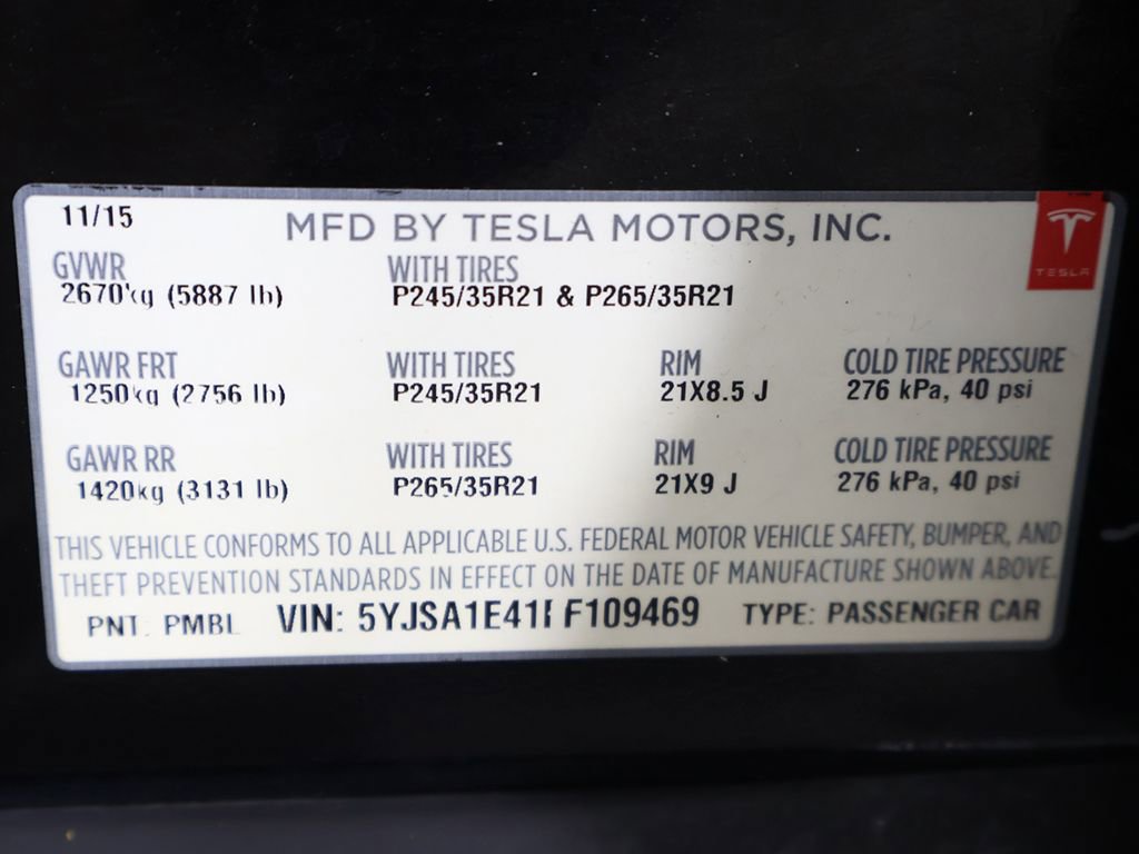 Used 2015 Tesla Model S P90D AWD/4WD image 53