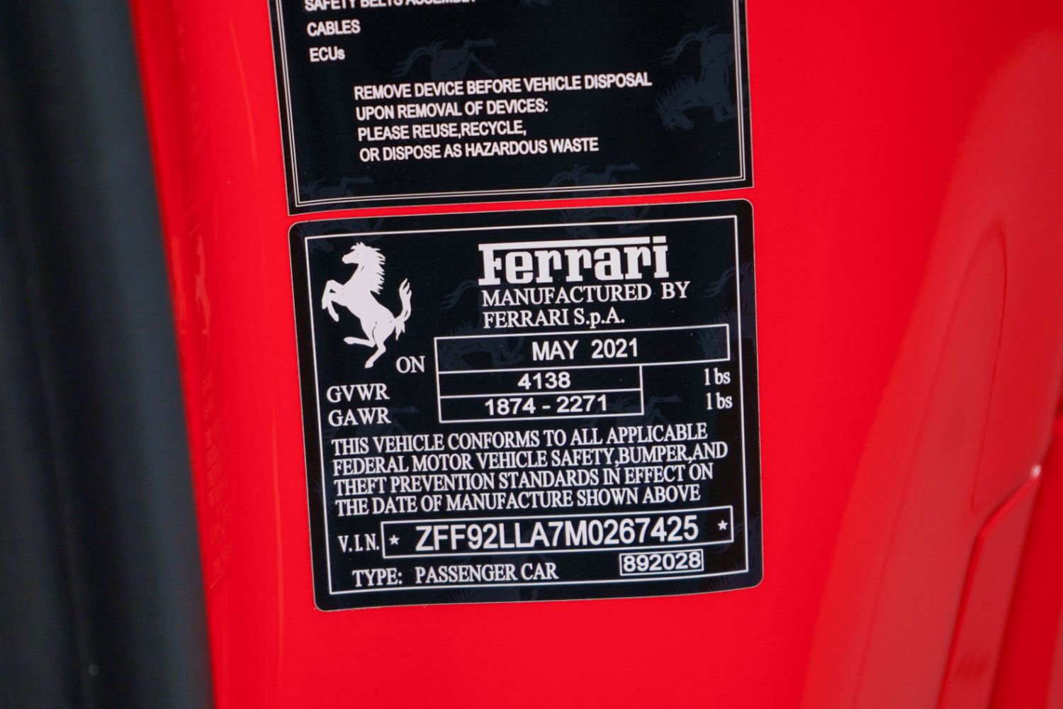 Used 2021 Ferrari F8 Tributo RWD image 56