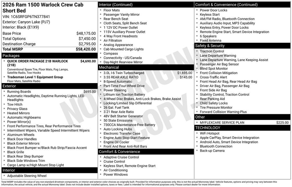 New 2026 RAM 1500 Warlock AWD/4WD image 5