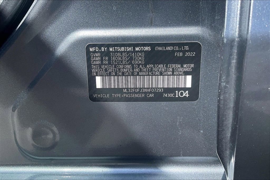 Used 2022 Mitsubishi Mirage G4 ES FWD image 32