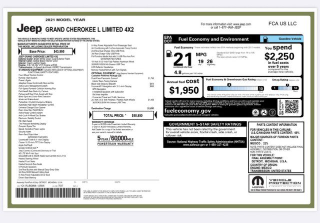 Used 2021 Jeep Grand Cherokee L Limited image 35