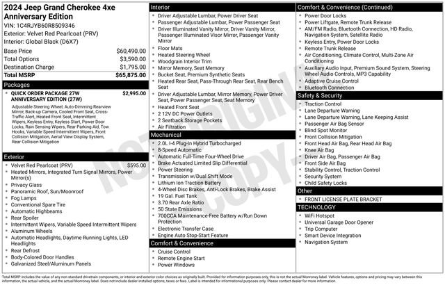 Used 2024 Jeep Grand Cherokee Limited 4xe AWD/4WD image 36