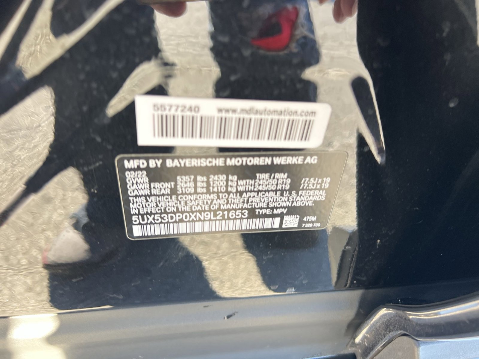 Used 2022 BMW X3 xDrive30i w/ Premium Package 2 image 29