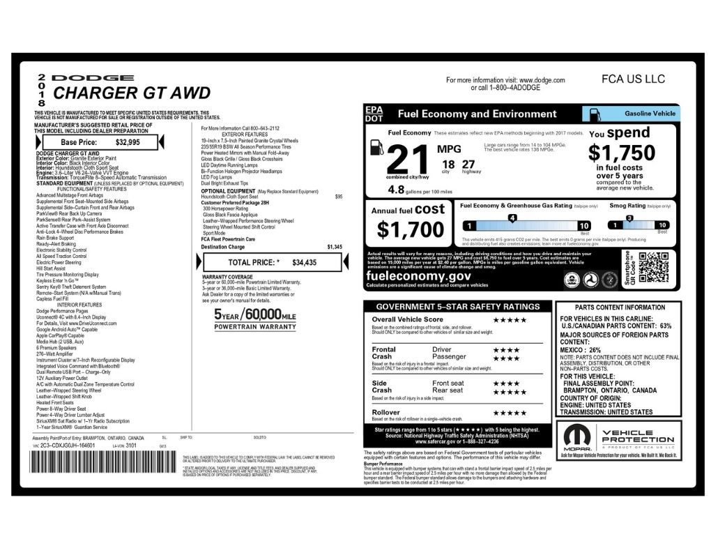 Used 2018 Dodge Charger GT image 2