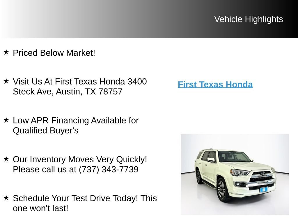 Used 2019 Toyota 4Runner Limited RWD image 9