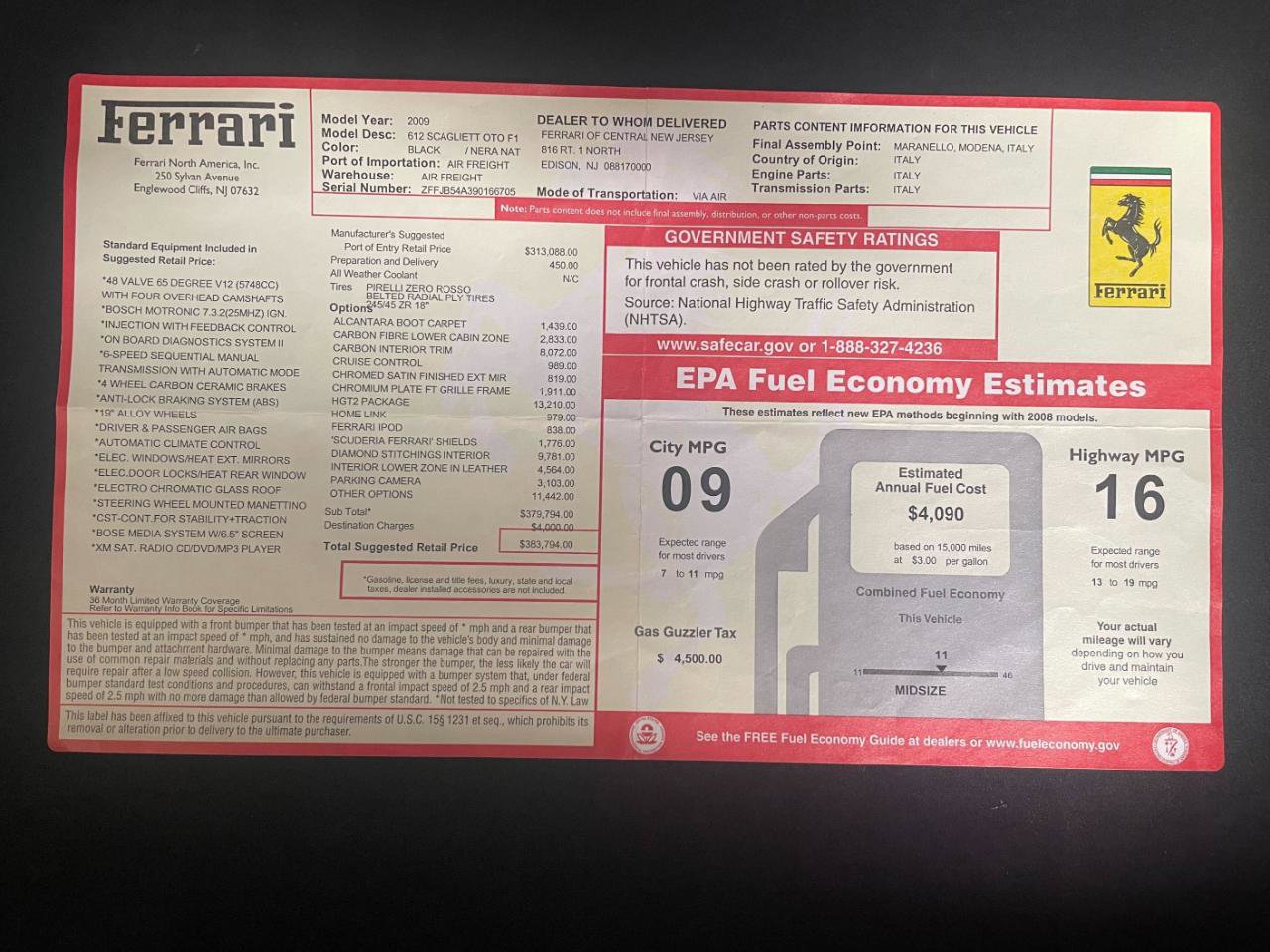 Used 2009 Ferrari 612 Scaglietti image 15
