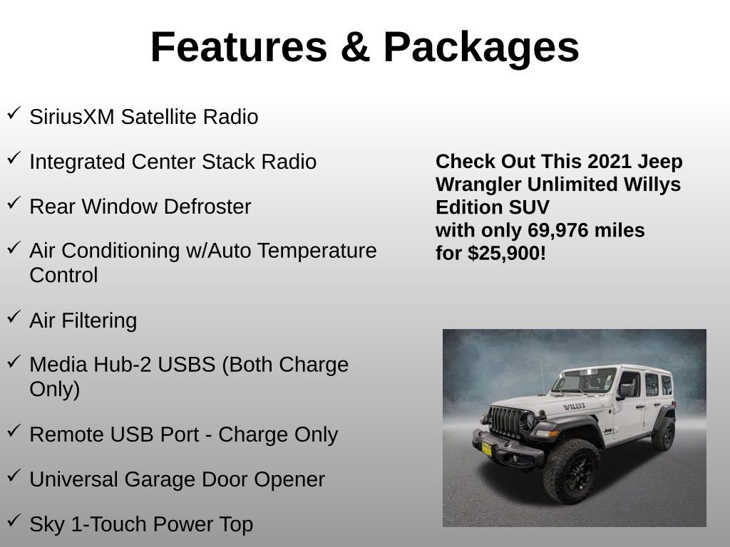 Used 2021 Jeep Wrangler Unlimited Sport image 8