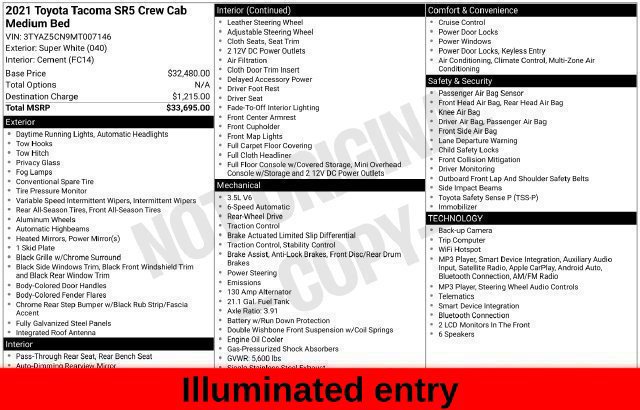 Used 2021 Toyota Tacoma SR5 RWD image 48