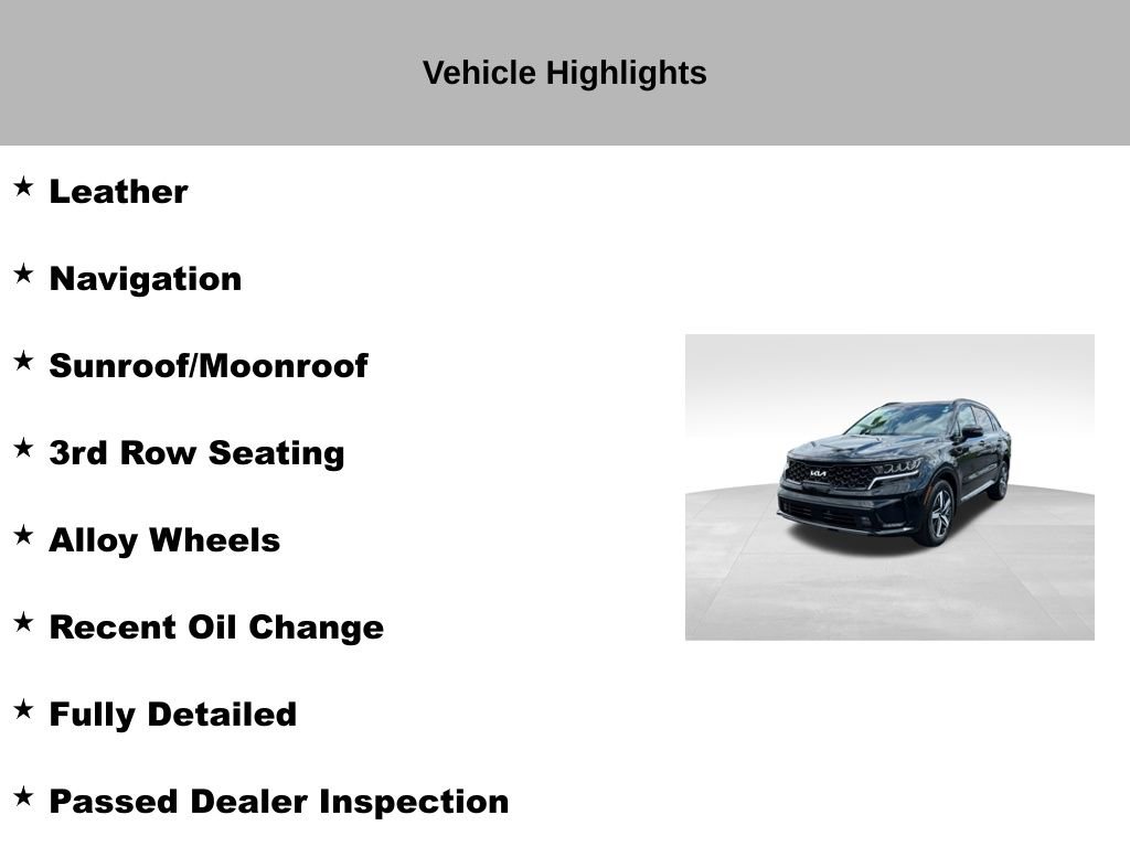 Certified 2022 Kia Sorento EX w/ Panoramic Sunroof Package FWD image 10
