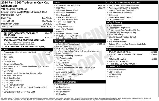 Used 2024 RAM 3500 Tradesman AWD/4WD image 2