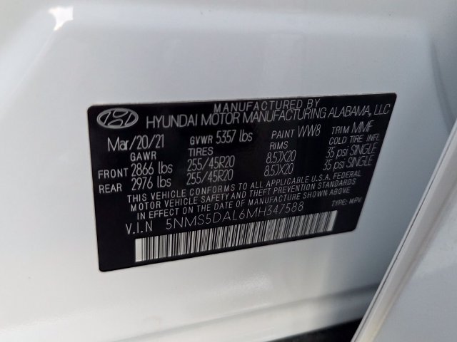 Used 2021 Hyundai Santa Fe Calligraphy AWD/4WD image 6