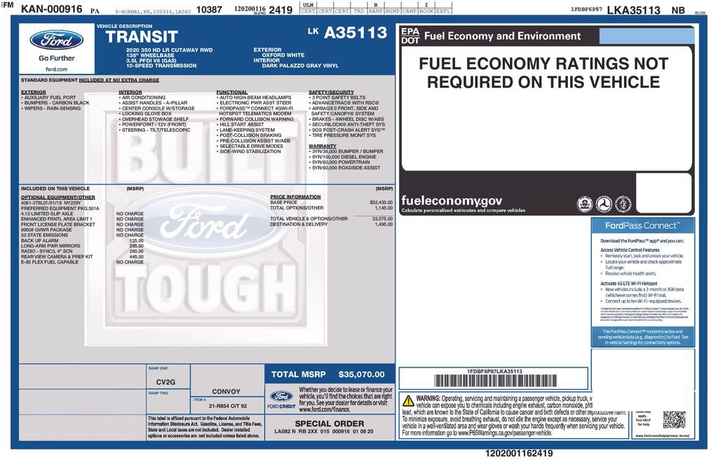 Used 2020 Ford Transit 350 DRW RWD image 17