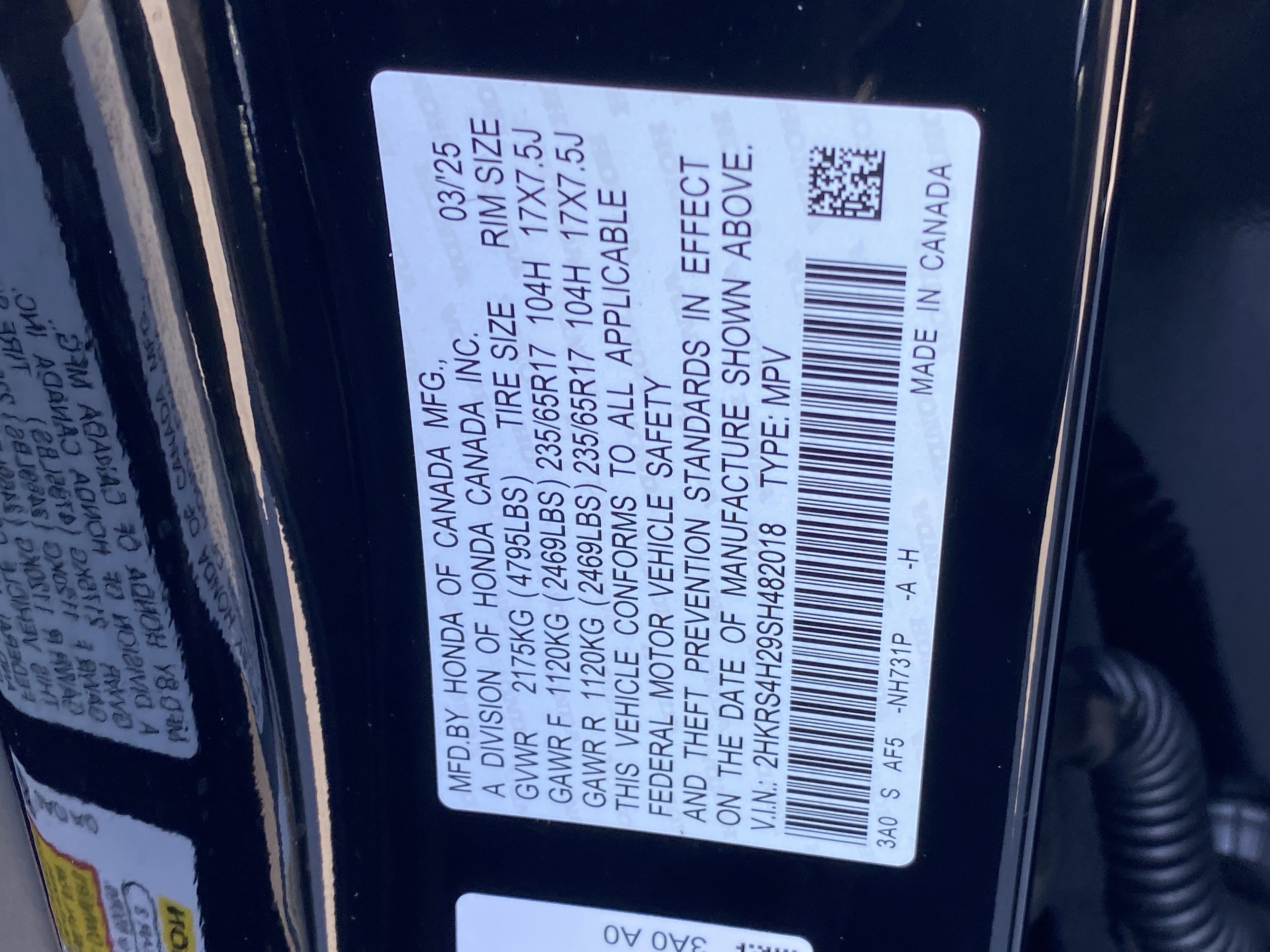 Certified 2025 Honda CR-V LX image 29