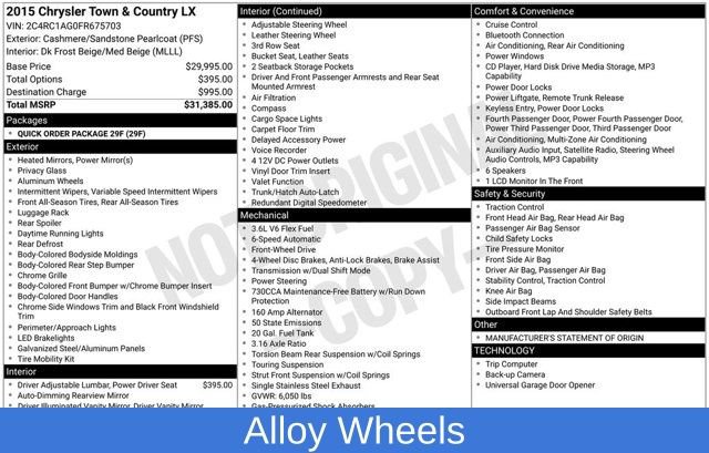 Used 2015 Chrysler Town & Country LX image 3