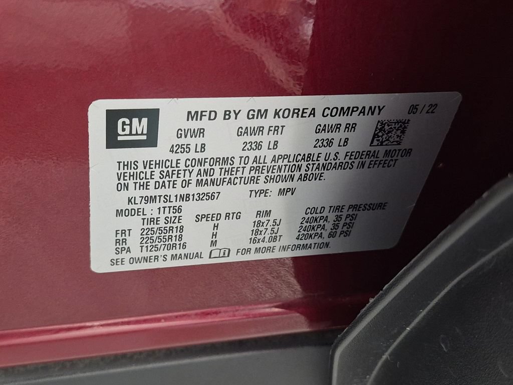 Certified 2022 Chevrolet TrailBlazer RS w/ Sun and Liftgate Package FWD image 41