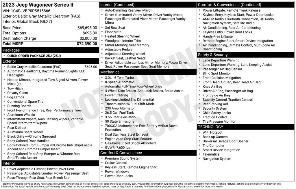 Used 2023 Jeep Wagoneer Series II image 4