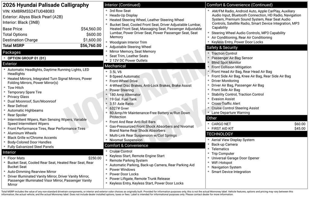 New 2026 Hyundai Palisade Calligraphy image 4