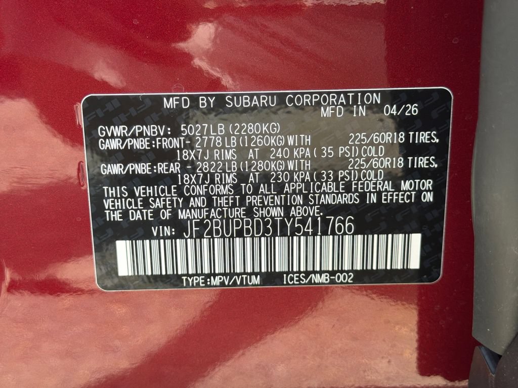 New 2026 Subaru Outback Premium AWD/4WD image 31