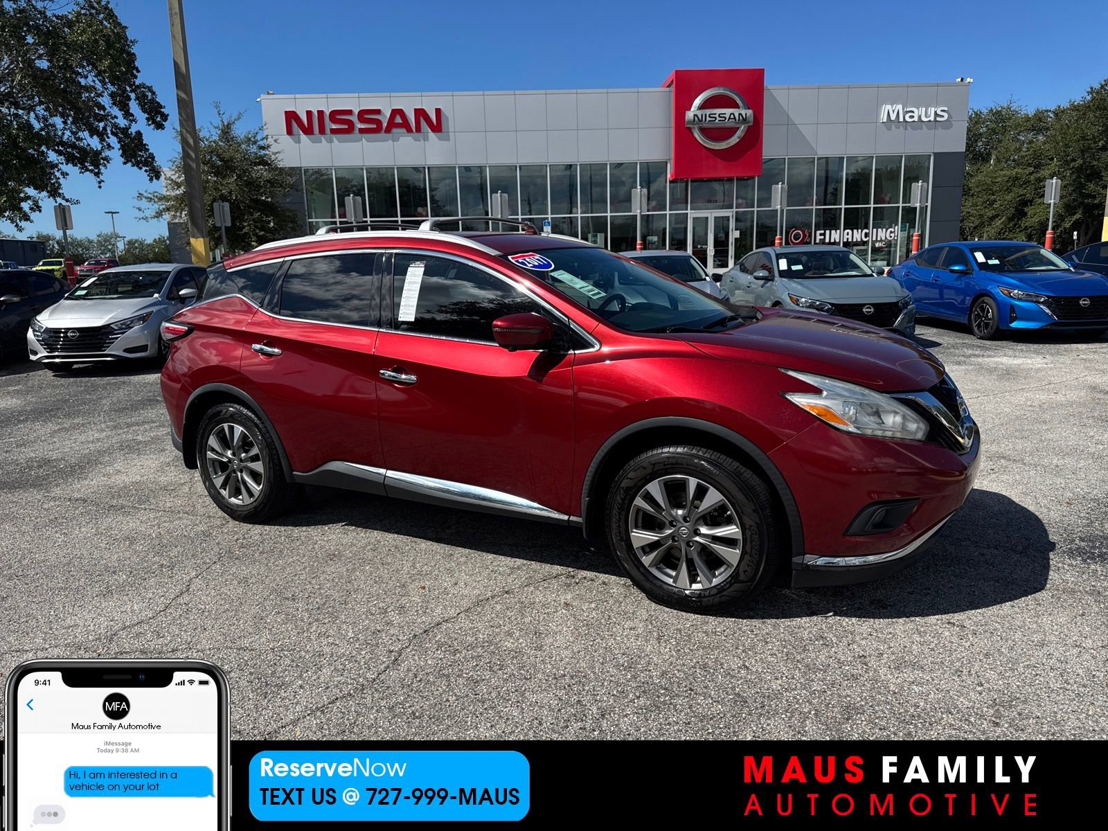 Used 2017 Nissan Murano SL w/ Cargo Package