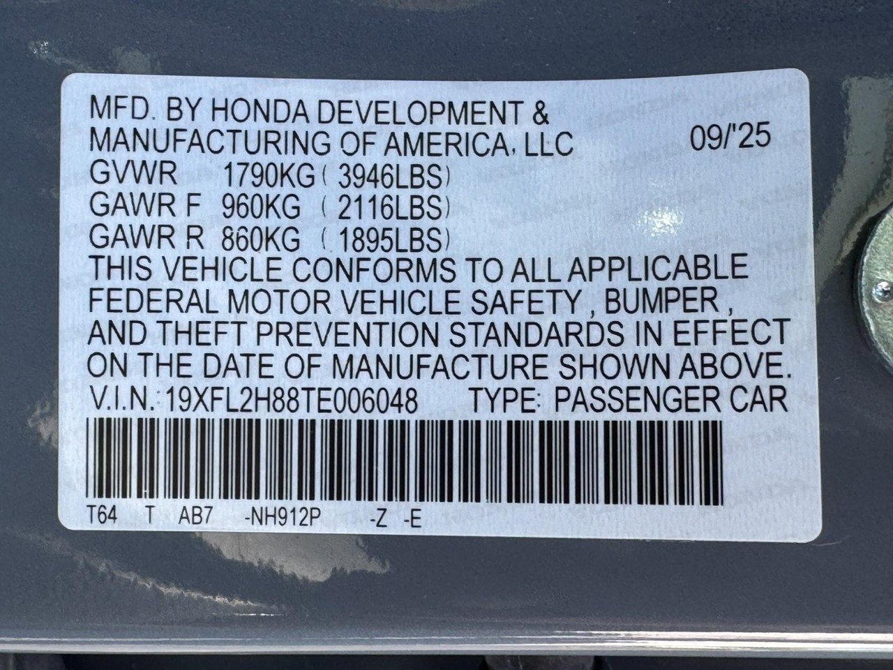 Certified 2026 Honda Civic Sport image 24