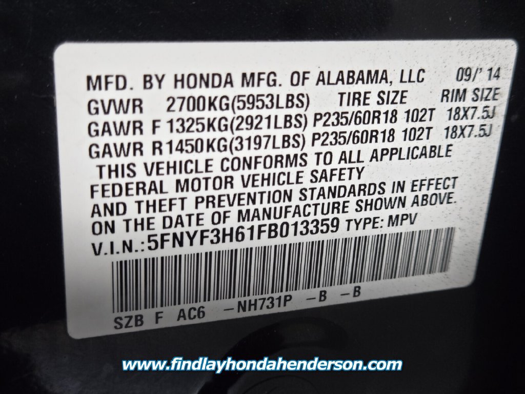 Used 2015 Honda Pilot EX-L image 14