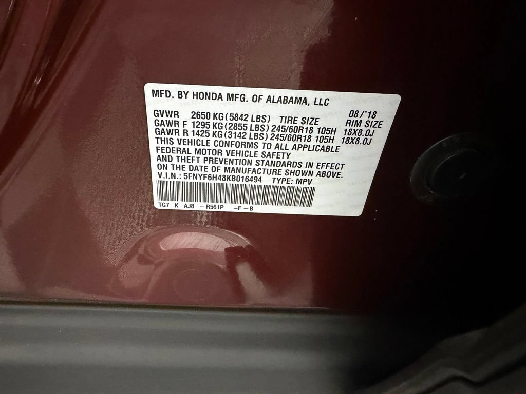 Used 2019 Honda Pilot EX-L image 37