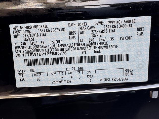 Certified 2023 Ford F150 XLT w/ Equipment Group 301A Mid image 28