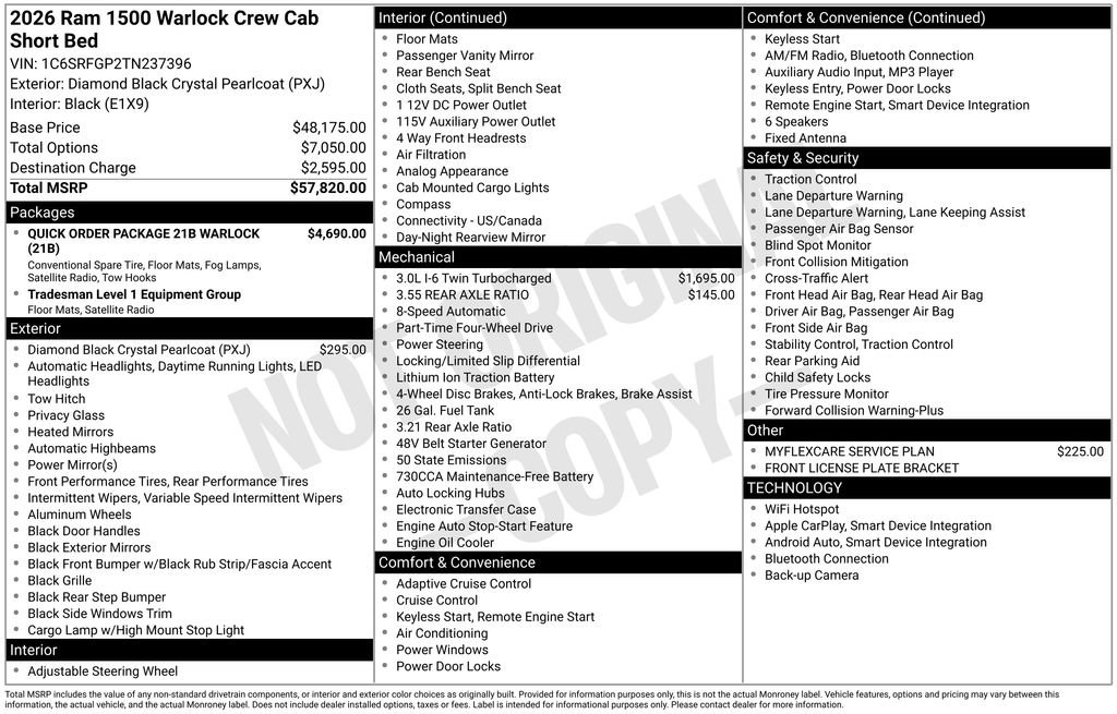 New 2026 RAM 1500 Classic Warlock AWD/4WD image 27