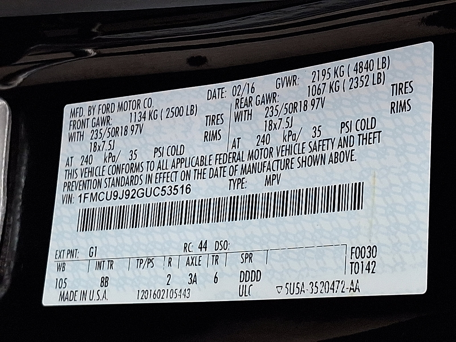 Used 2016 Ford Escape Titanium image 26