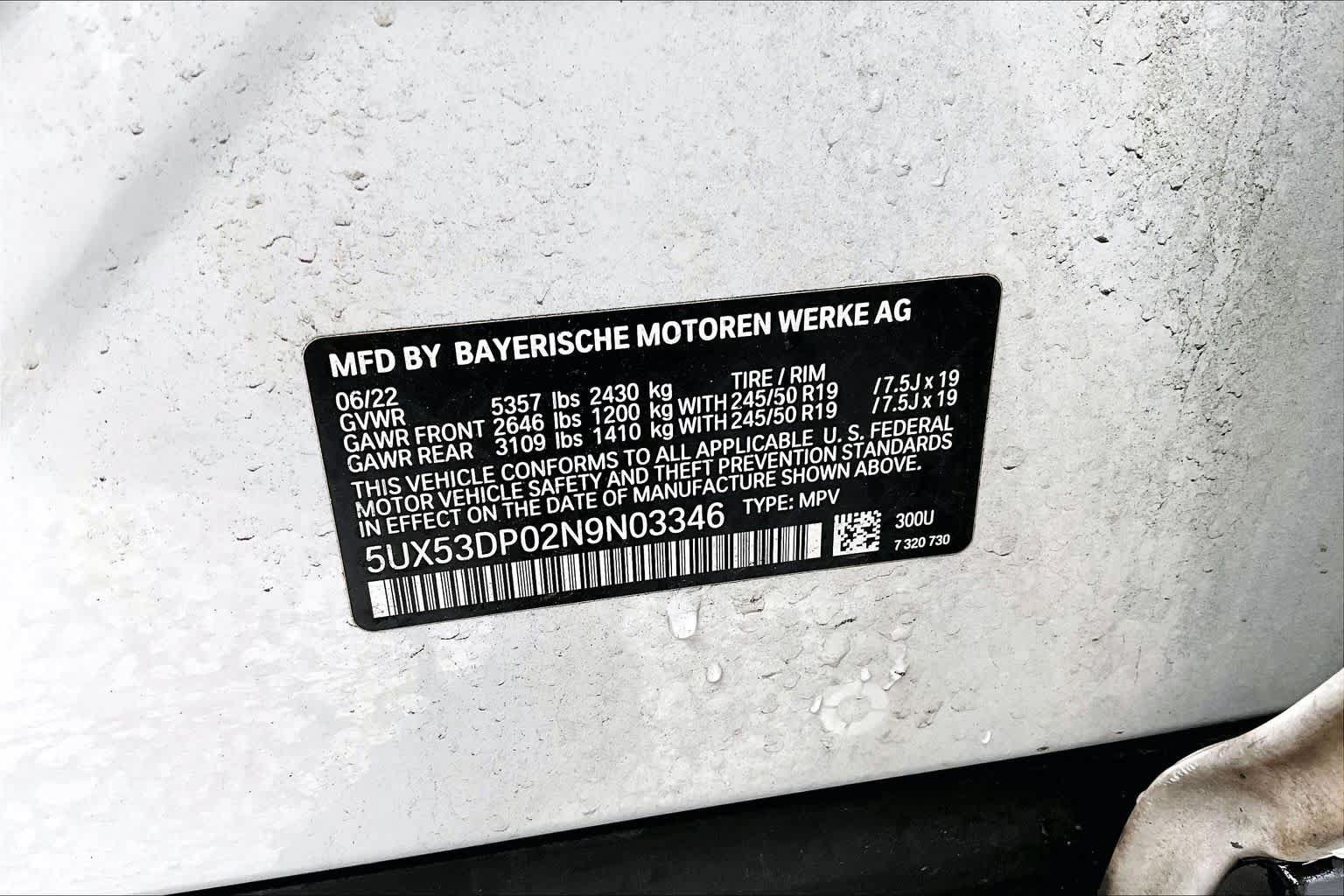 Used 2022 BMW X3 xDrive30i w/ Convenience Package AWD/4WD image 37