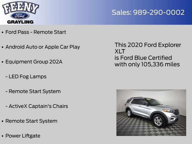 Used 2020 Ford Explorer XLT w/ Equipment Group 202A image 8