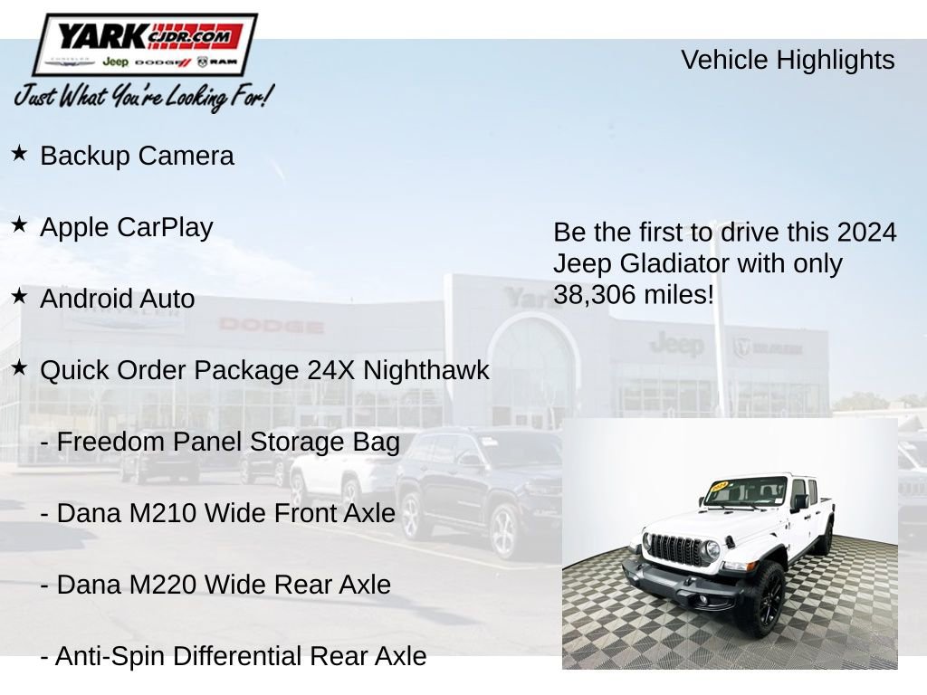 Certified 2024 Jeep Gladiator Sport AWD/4WD image 13