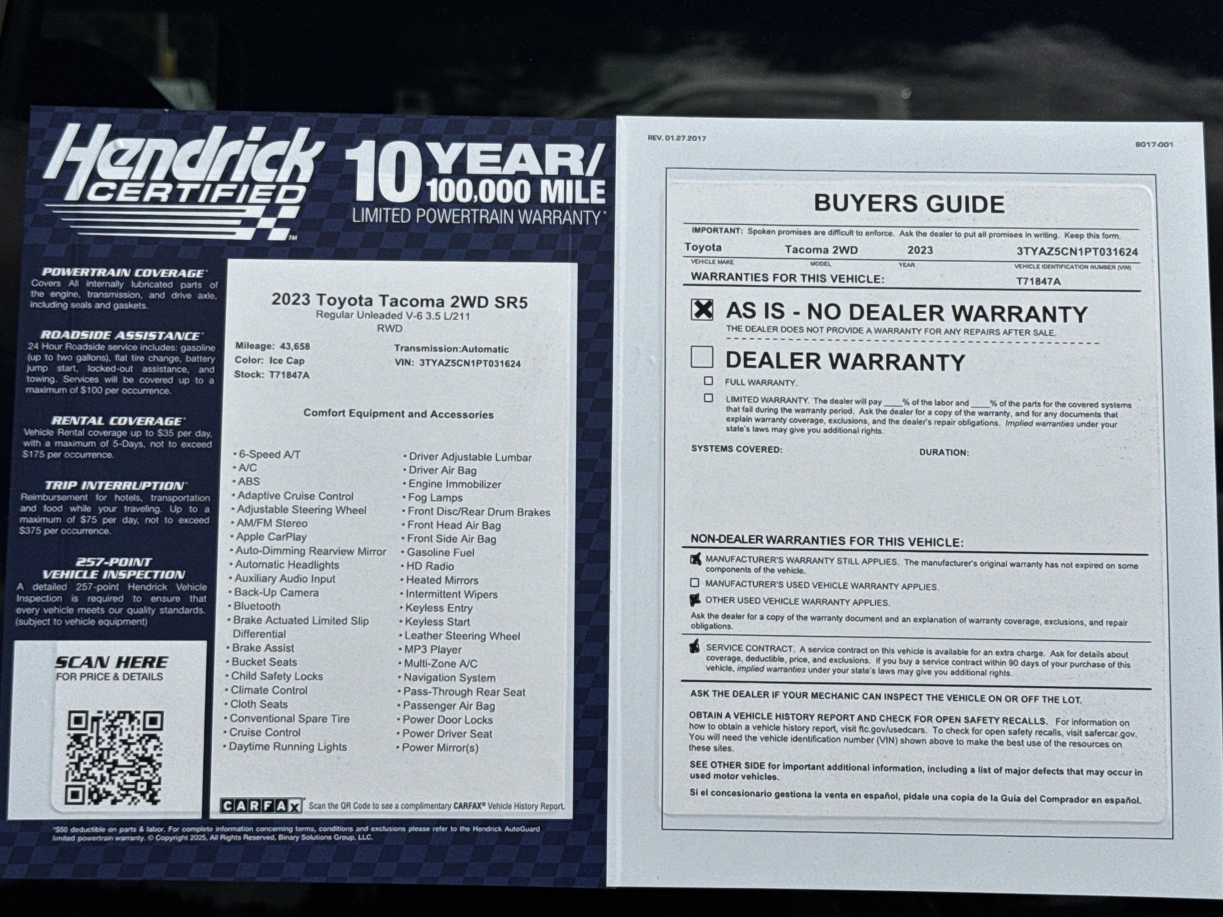Used 2023 Toyota Tacoma SR5 RWD image 35