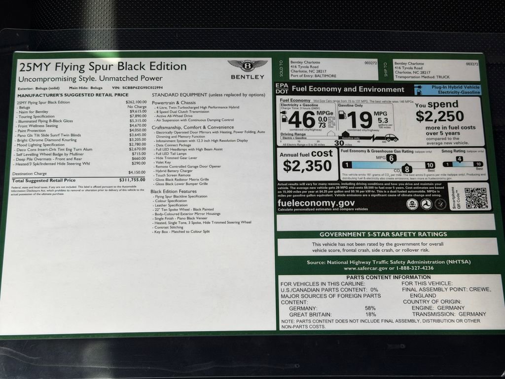 New 2025 Bentley Flying Spur Plug-In Hybrid image 44