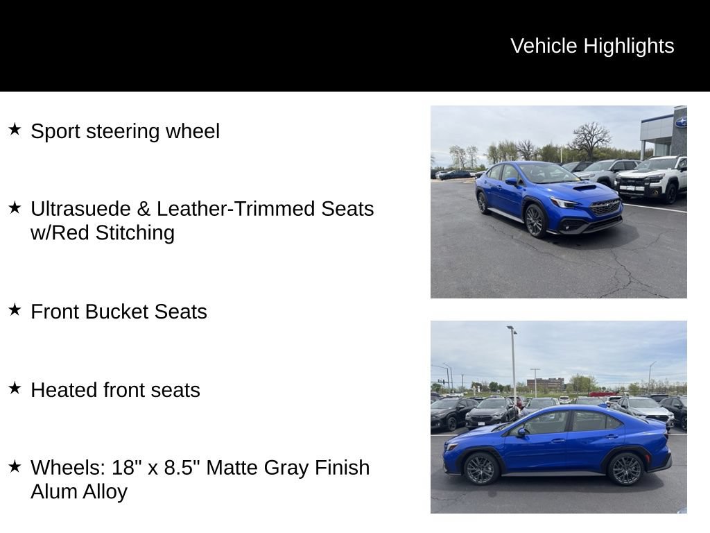 Certified 2024 Subaru WRX GT AWD/4WD image 15
