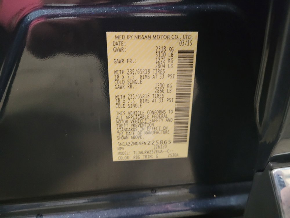 Used 2015 Nissan Murano SL w/ SL Technology Package image 33