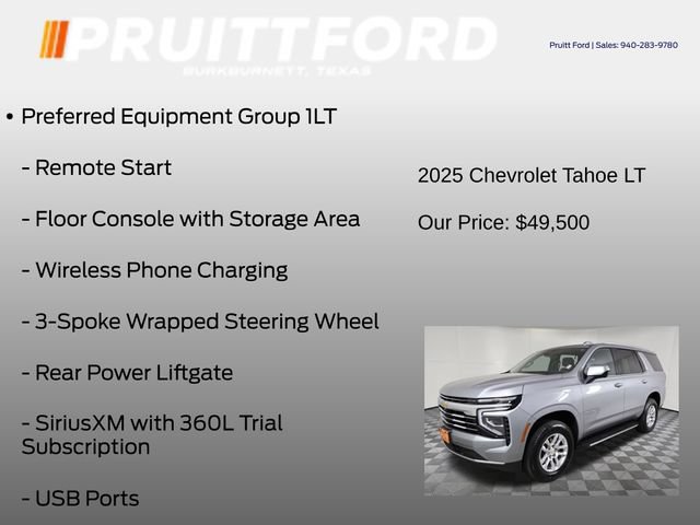 Used 2025 Chevrolet Tahoe LT RWD image 13