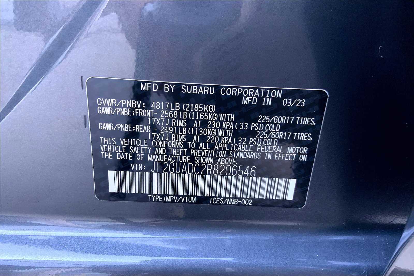 Certified 2024 Subaru Crosstrek 2.0i Premium AWD/4WD image 33