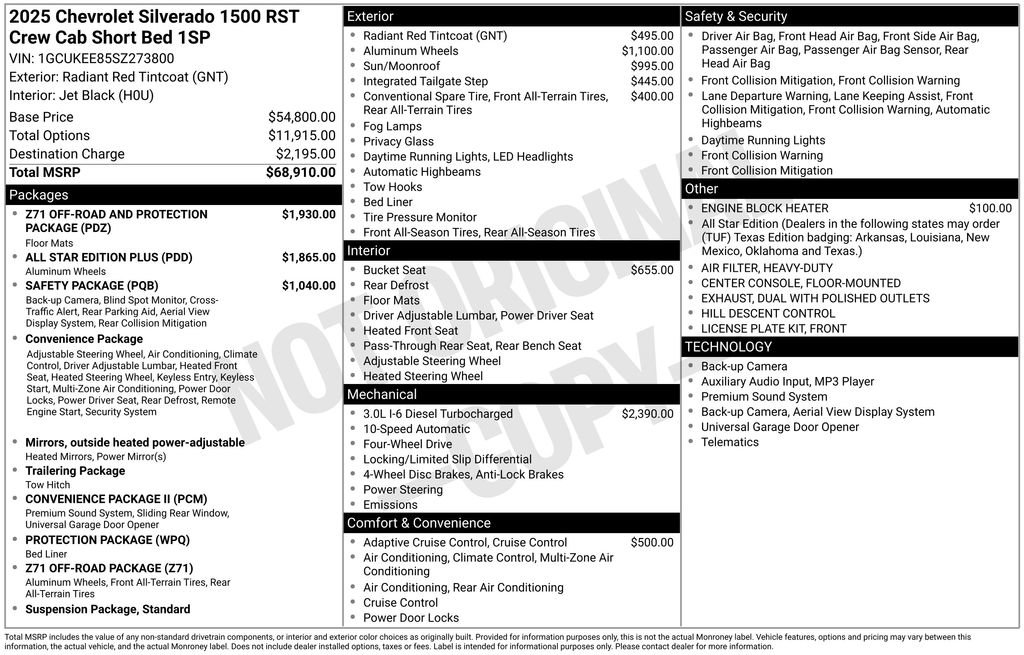 Certified 2025 Chevrolet Silverado 1500 RST image 35