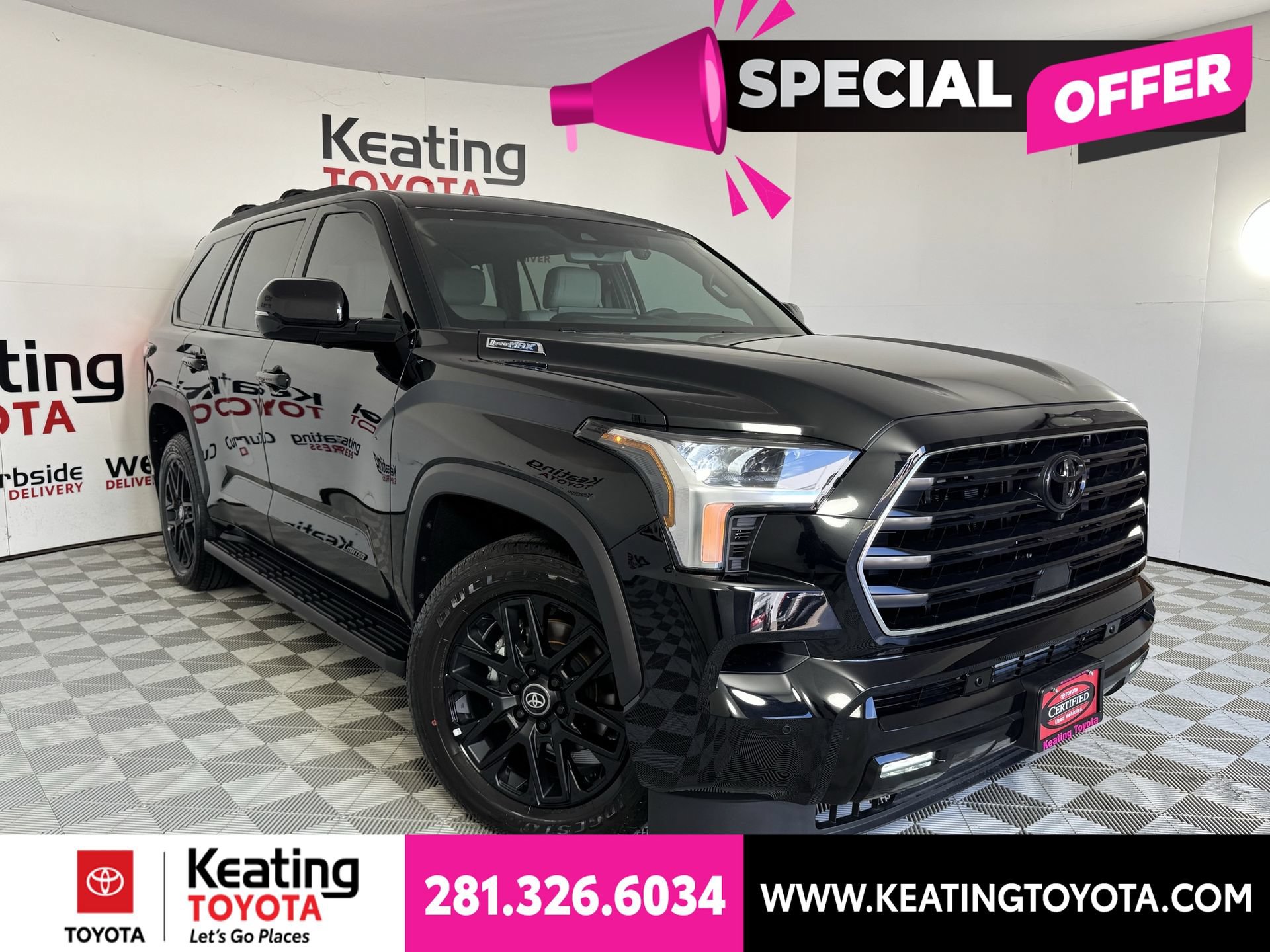 Certified 2026 Toyota Sequoia Limited w/ Nightshade Package RWD image 2