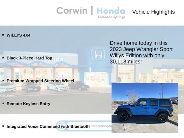 Used 2023 Jeep Wrangler Willys image 7