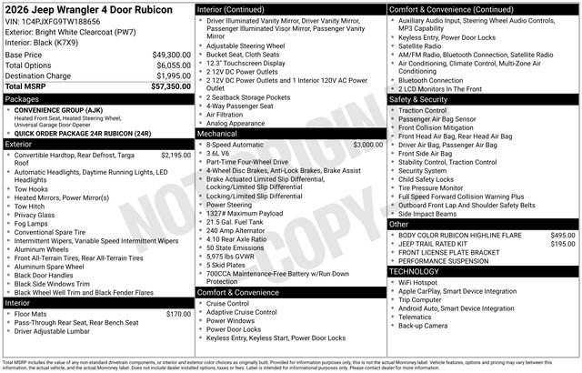 New 2026 Jeep Wrangler Unlimited Rubicon image 49