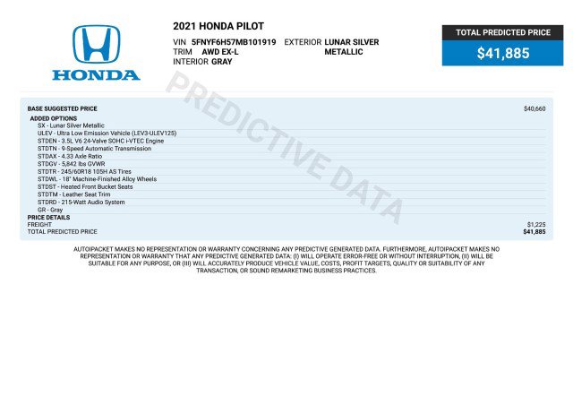 Used 2021 Honda Pilot EX-L image 3